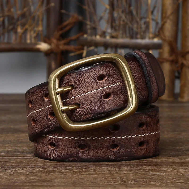 The Outrider Cowhide Belt